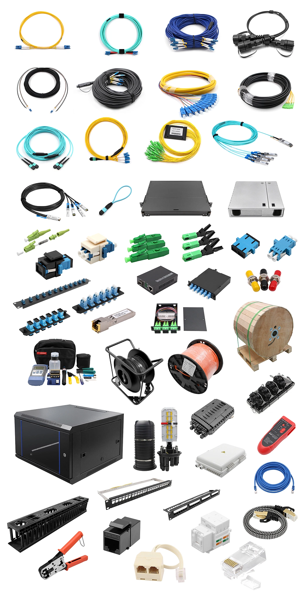 MTP/APC Male to MTP/APC Male Trunk Cable Assembly 12 Fibers Polarity A Single Mode 9/125 2M