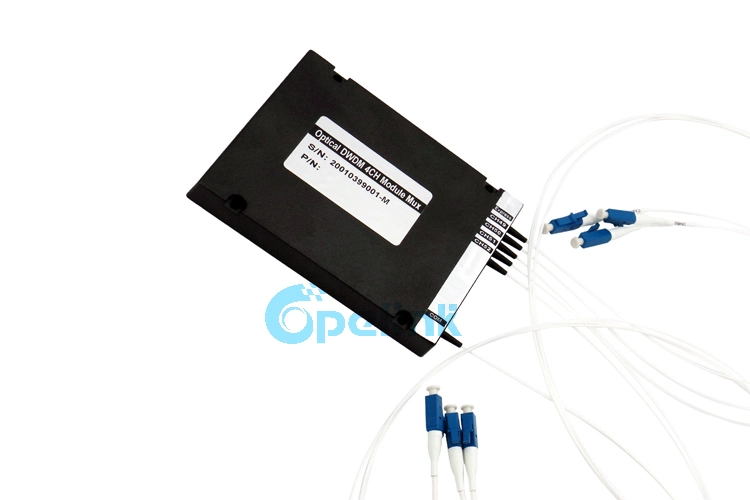 4CH Fiber Optic DWDM Mux Demux with Factory Price, High Quality Optical DWDM Module