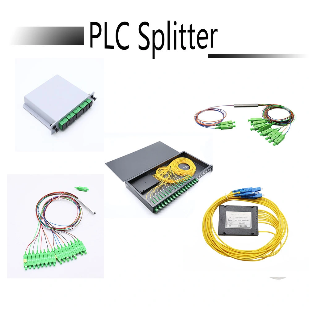 Sc APC Couplers Steel Tube 2 Optical Fiber Spliter Coupler for Gpon FTTX 1X2 1X4 1X8 PLC Splitter