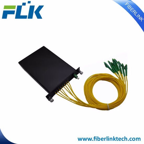 Acoplador divisor PLC de fibra óptica FTTH 1*2 Sc/APC para red