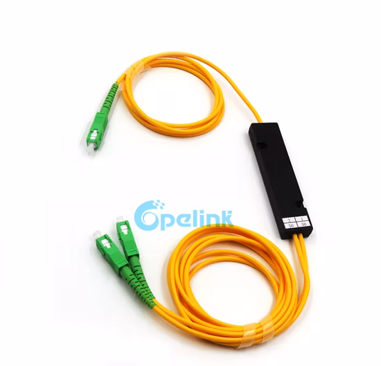 Acoplador Fbt de fibra óptica 1X2 con Sc/APC, 1490nm